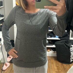 Lululemon Athletica Charcoal Long Sleeve Top